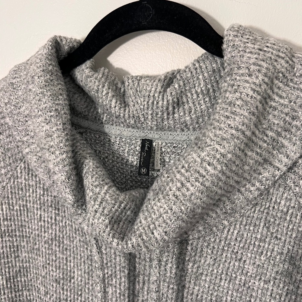 North River Cozy Thermal Cowl Neck Waffle Knit Tunic (M) Winter Long Sleeve - Picture 3 of 14